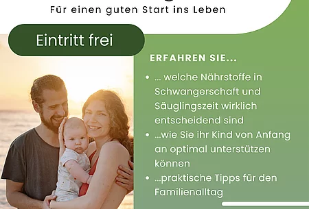 Flyer zum Vortrag mit Themen